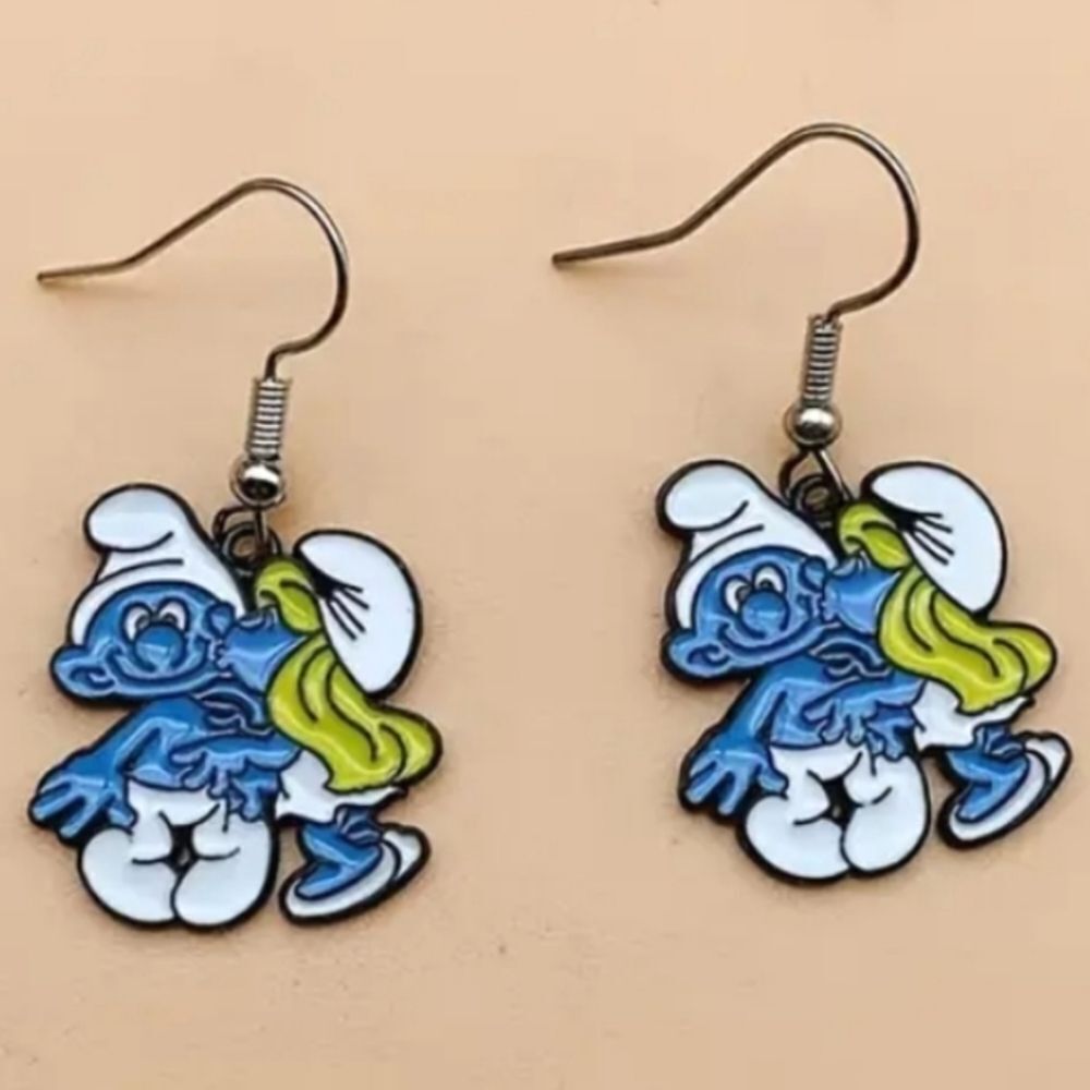 Hand Crafted cartoon earrings - Picture 2 of 6